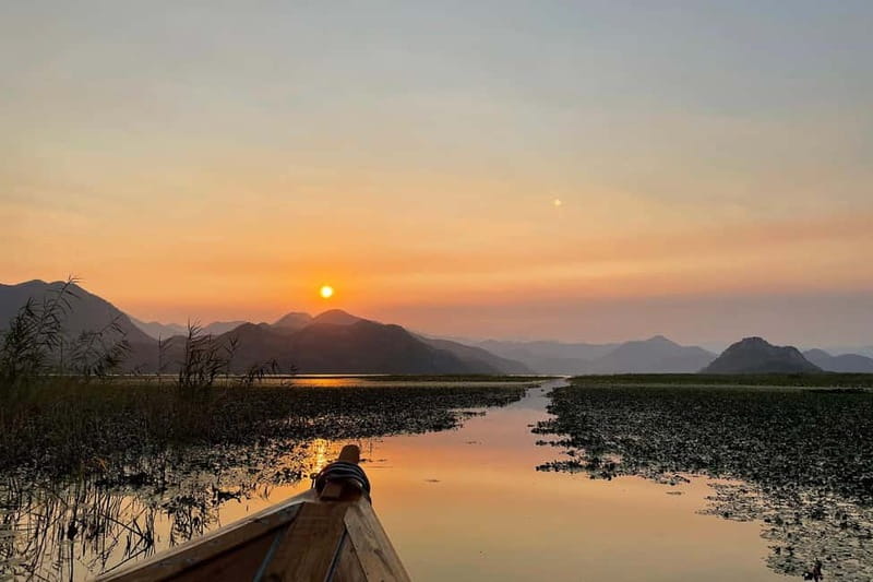 Romantic Sunset tour on Skadar lake with drinks and snacks - Key points at a glance