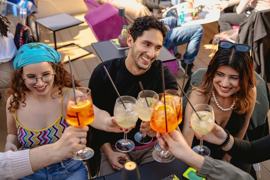 Rome: Nightlife Tour & Guided Bar Crawl with Games & Karaoke - Walking through Monti after dark
