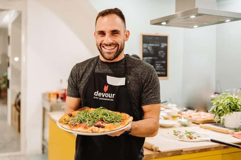 Rome: Pizza Making Class with Gelato & Drinks Included - Kneading, resting, and stretching the dough