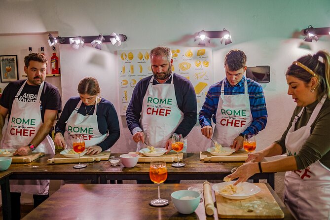 Rome Tipsy Cooking Class: Make Pasta and Mix 3 Spritz Cocktails - What Happens at Via Cesare Balbo