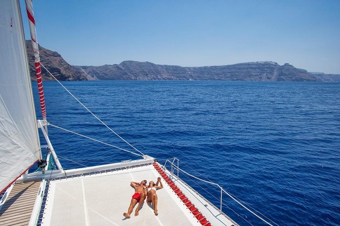 Sailing Catamaran Cruise in Santorini with BBQ, Drinks and Transfer - Is the $95.53 price good value?