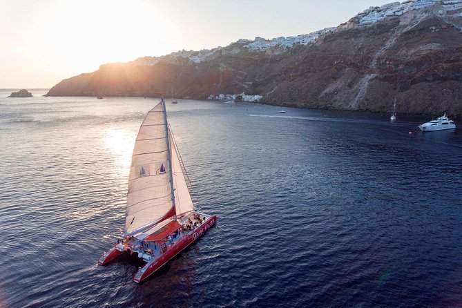 Sailing Catamaran Cruise in Santorini with BBQ, Drinks and Transfer - Who should book this Santorini cruise?