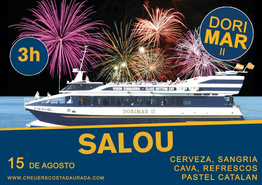 Salou: Fireworks Cruise on Dorimar II with Drinks - The sunset cruise before the show