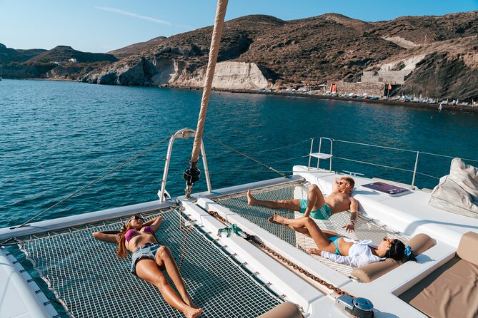 Santorini Sunset Sailing Cruise: Dinner, BBQ, Open Bar, Transfers - What the $133.08 price covers
