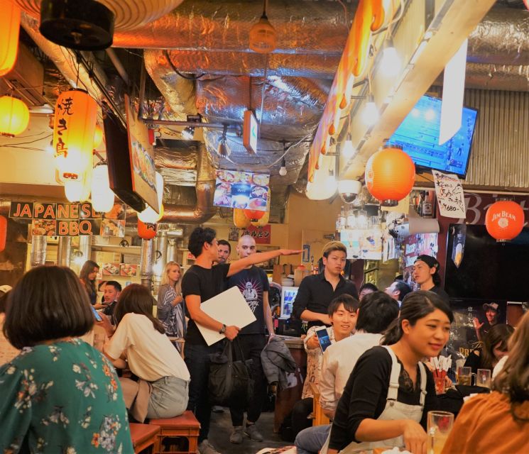 Shibuya Meltdown Night Tour: All-You-Can-Drink Bar Hopping - First stop: beer, grilled food, and a gentle start