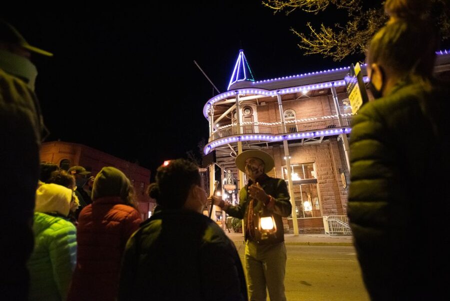 Spirits With The Spirits, Haunted Pub Crawl - Meeting your guide beside the 1926 train depot