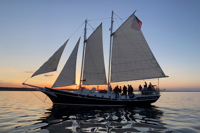 Sunset Sail from Traverse City with Food, Wine & Cocktails - Grand Traverse Bay at sunset