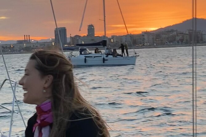 Sunset Sailboat Tour along the Coast with Open Bar - Leaving Port Olímpic as the light softens