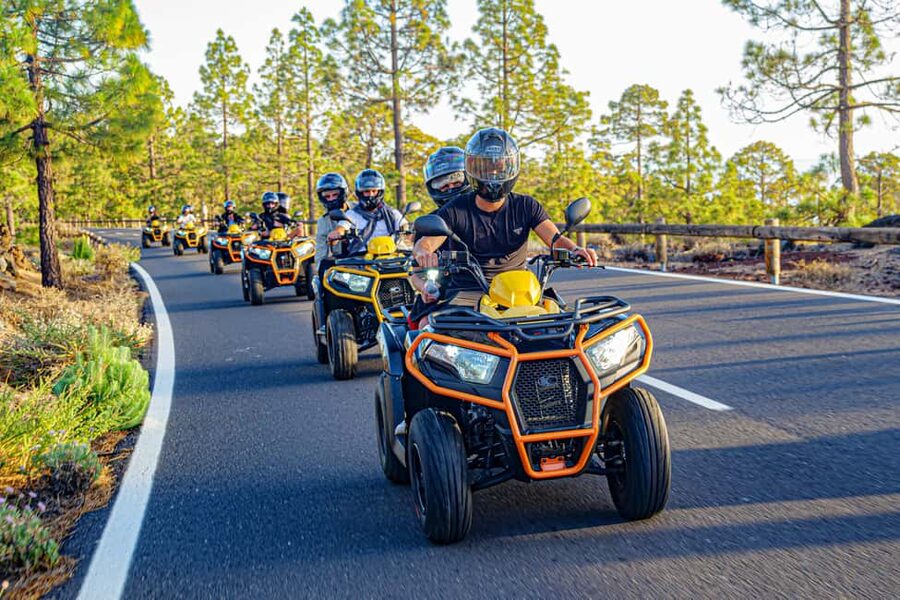 Tenerife: Teide Mountain On-Road Guided Quad Tour with drink - The final climb and sunset views