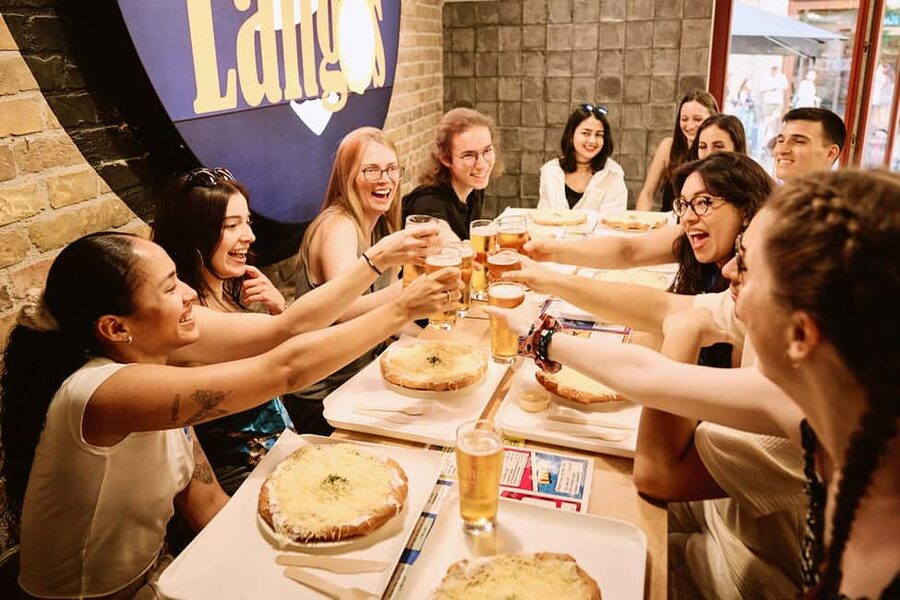 Tipsy Guided Food Tour with Drinks Included in Budapest - Soup and the first taste of Hungarian comfort food