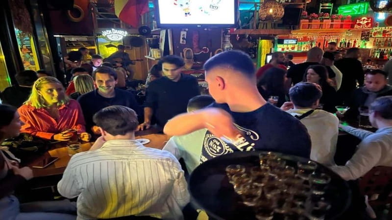 Tirana: Guided Bar Crawl with Welcome Shots - Meeting at Skanderbeg Square at 8:45 p.m.