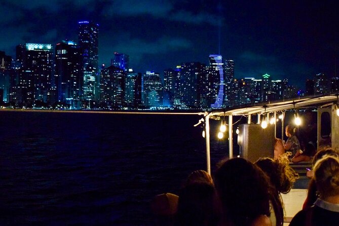 Top rated two Hour Miami Night Skyline Cruise with Open Bar - A Night Cruise That Puts Miami’s Lights First