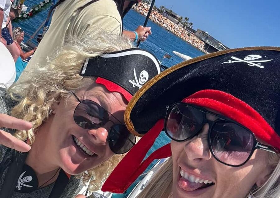 Torrevieja: Pirate Sunday Party Boat Tour - Relaxing on deck, nets, and beanbags