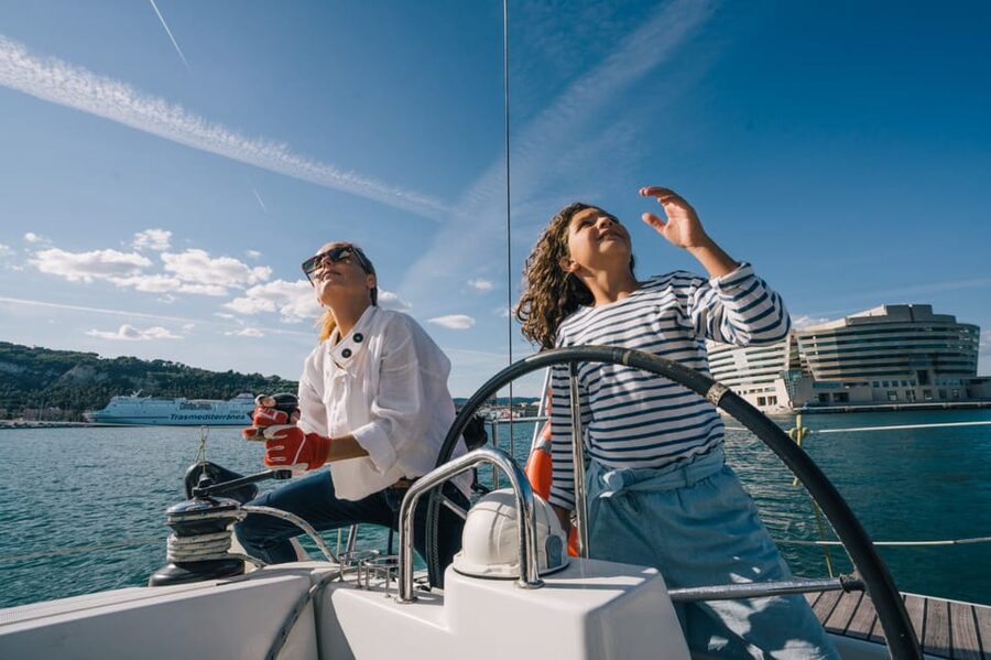 Two Hour Luxury Sailing Experience with Open Bar - Barcelona’s skyline from the sea