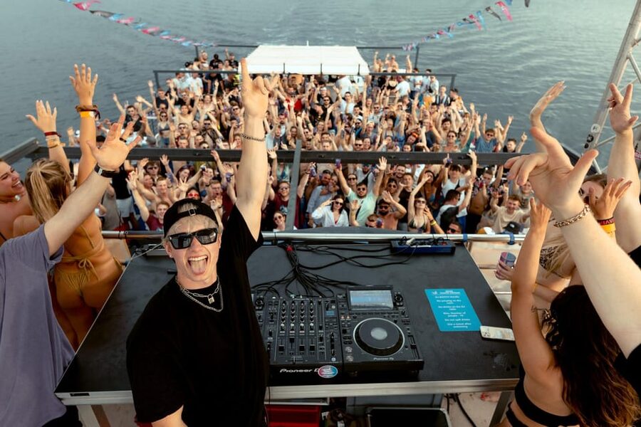 Zrce: Novalja Boat Party Booze Cruise - The swim stop is more important than it sounds